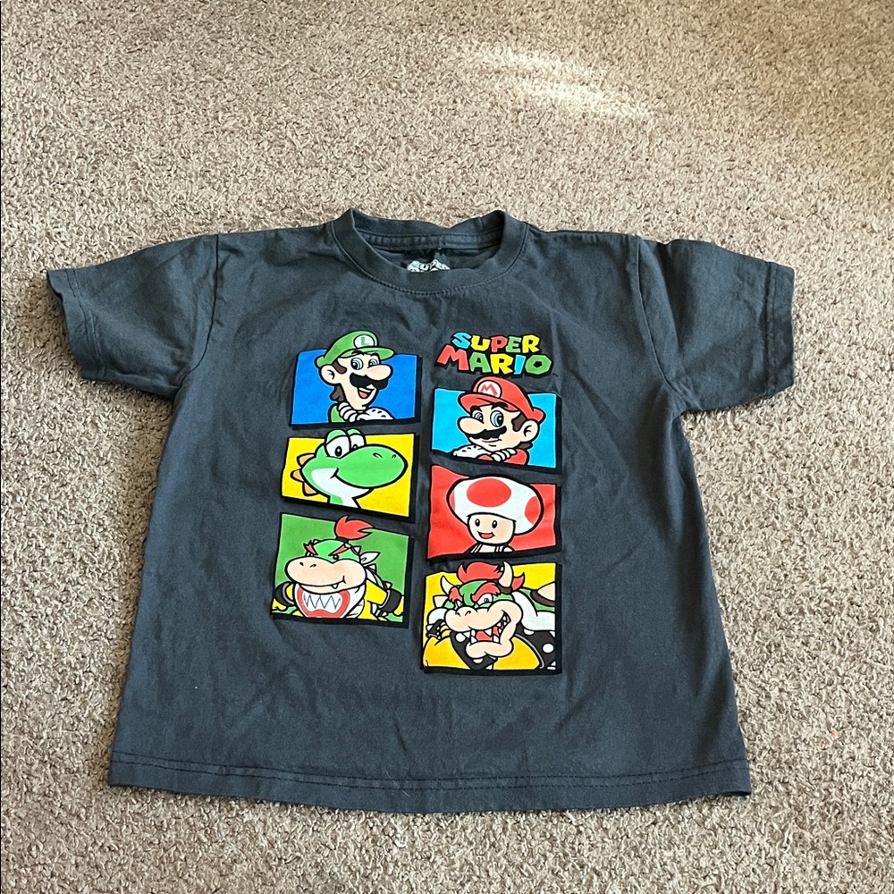 Nintendo Super Mario Kids T-Shirt - Dark Gray